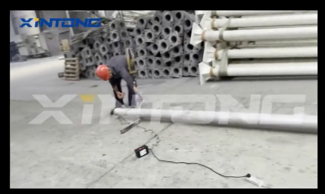 鑫通 | 路灯杆件承载力测试——完善高质量产品***度检测